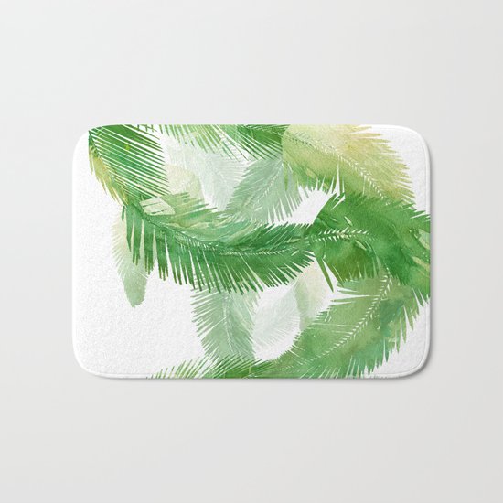 New Tropical Leaves Bath Mat