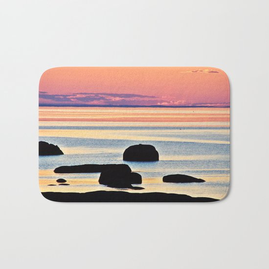Painted Seas at Dusk Bath Mat