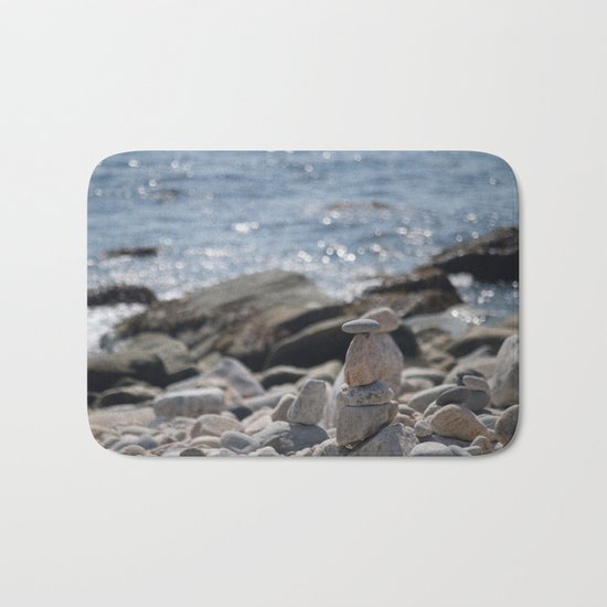 Balancing Serenity Rocks Bath Mat