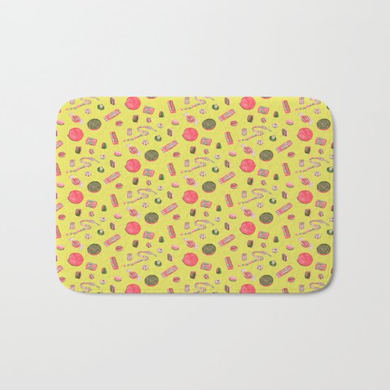 Old Fashioned Boiled Sweets by Chrissy Curtin Bath Mat