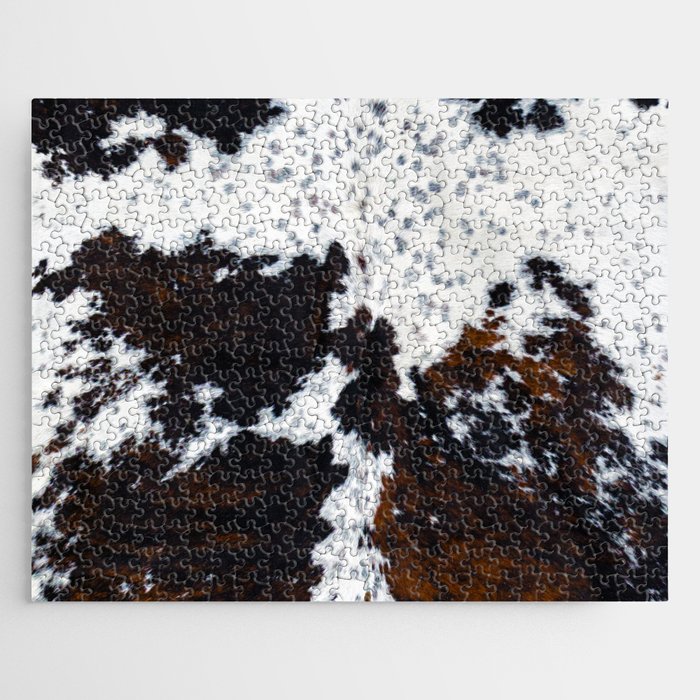 Spotty cow fur, cowhide style Jigsaw Puzzle