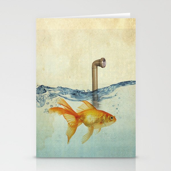 periscope goldfish Stationery Cards