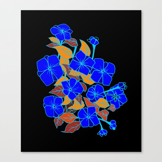 Blue Violets Canvas Print