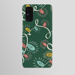 cute christmas light pattern Android Case