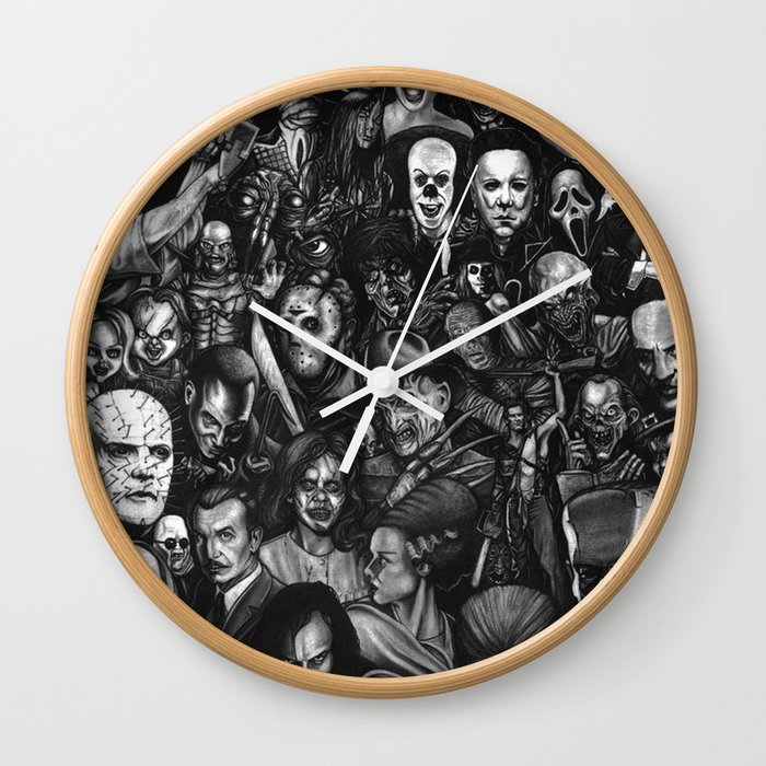 Classic Horror Movies Wall Clock