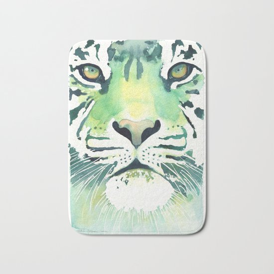 Green Tiger Bath Mat