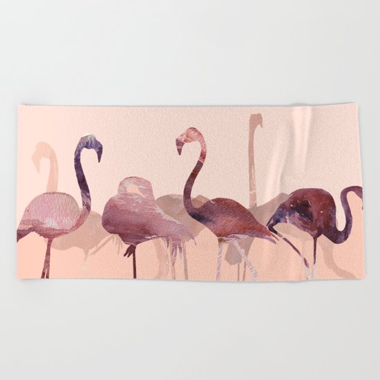Flamingo's Summer Beach Towel