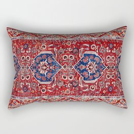 Demirci Kula 18th Century Anatolian Rug Print Rectangular Pillow