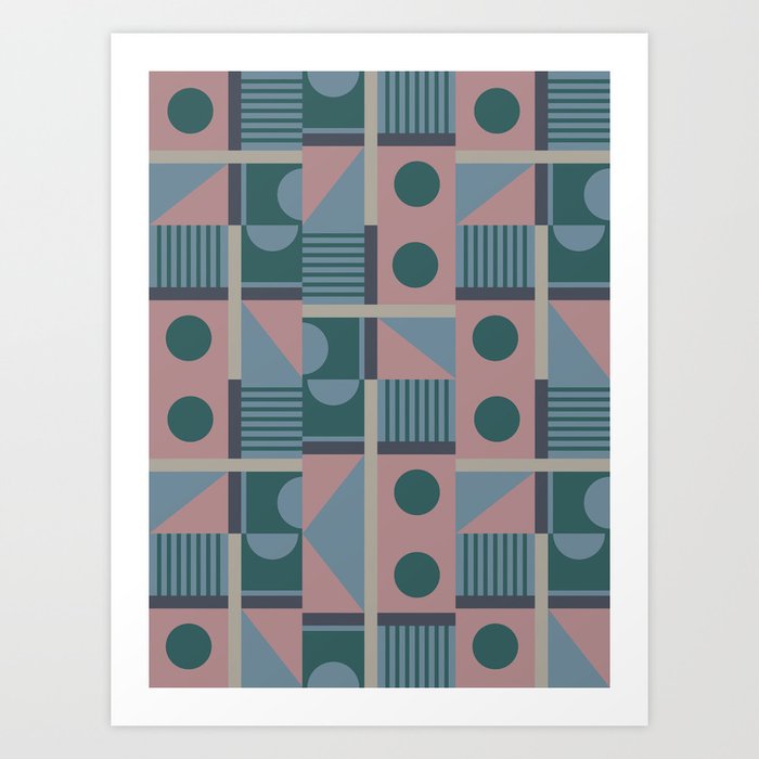 Geometrical Pattern Art Print