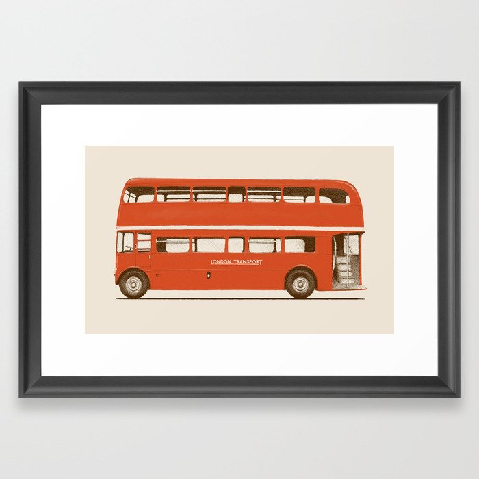 Double-Decker London Bus Framed Art Print