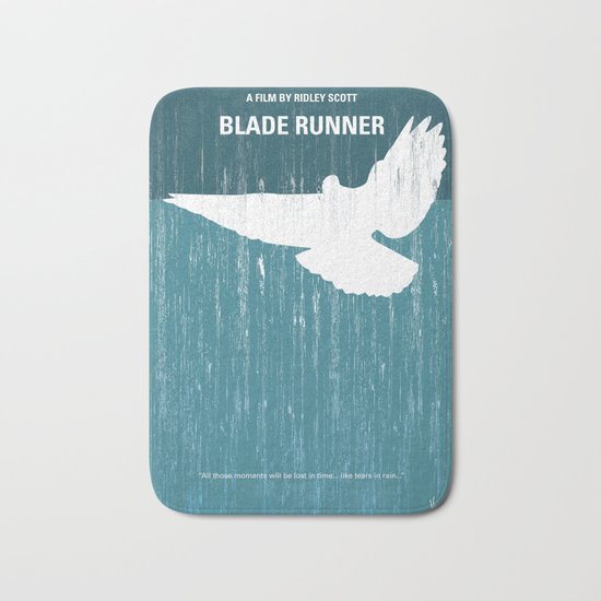 No011 My Blade Runner minimal movie poster Bath Mat