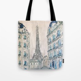 Magical city of Paris. Shining Eiffel Tower. Tote Bag