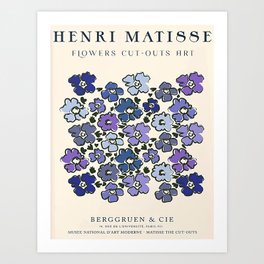 Hendri Flower Cut Outs Art Print