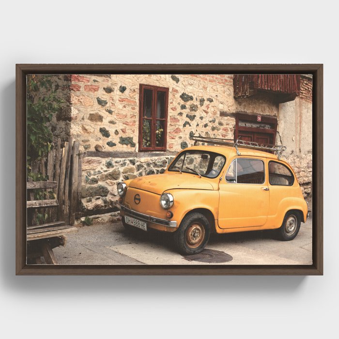 Car Framed Canvas