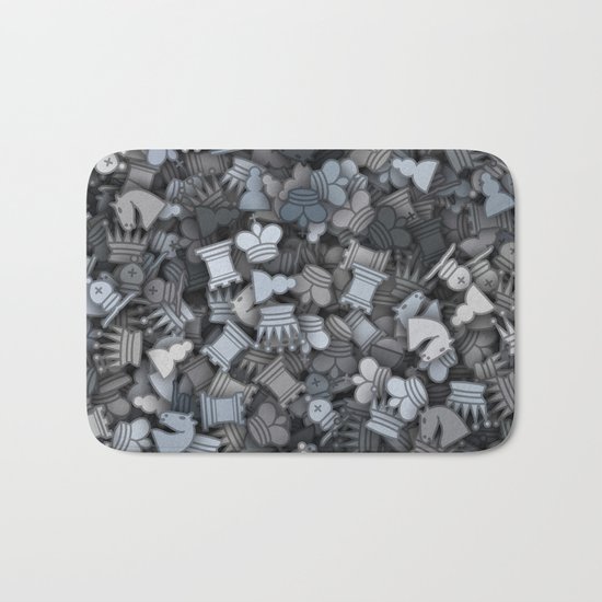 Chess camouflage Bath Mat