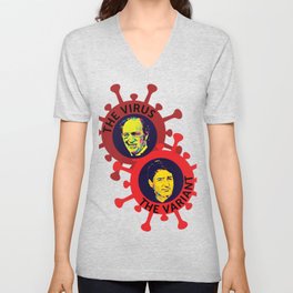 Trudeau the Virus and the Variant V Neck T Shirt