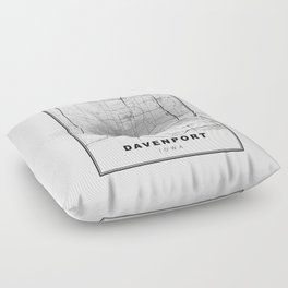 Davenport Map Floor Pillow