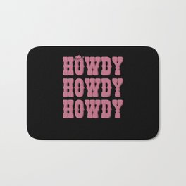 Howdy Rodeo Western Country Southern Bath Mat