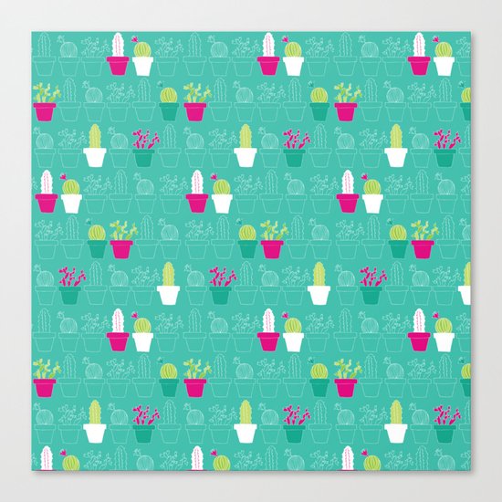 Mini Cactus Love Canvas Print