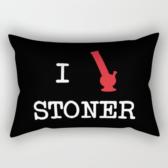 I Love Stoner Rectangular Pillow