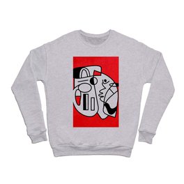 Elefante Máscara - rojo Crewneck Sweatshirt