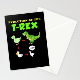evolution of the trex Stationery Card