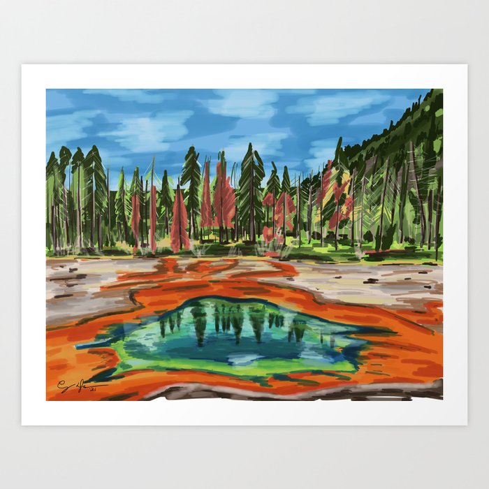 Yellowstone National Park Art Print
