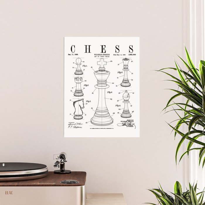 Chess King And Pieces Old Vintage Patent Drawing Print Kids T-Shirt for  Sale by GrandeDuc