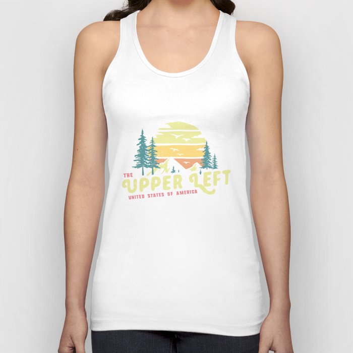 Upper left usa - pacific northwest pnw gift Tank Top