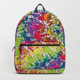 Rainbow mushroom mandala Backpack