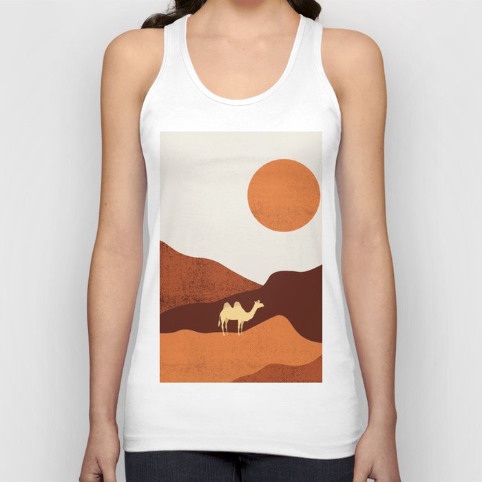 a lost camel in the desert Tank Top