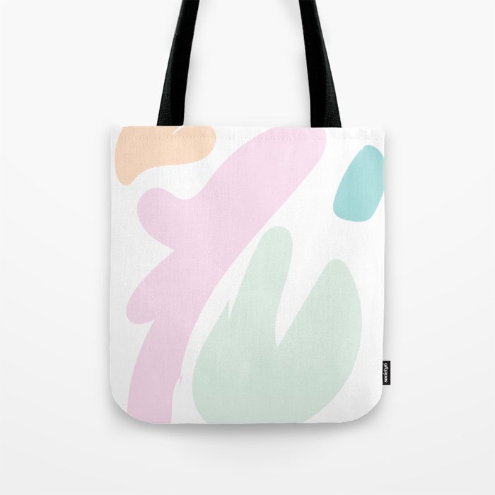 18  Abstract Shapes Pastel Background 220729 Valourine Design Tote Bag