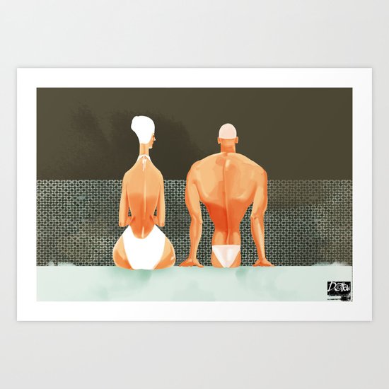 made for each other / no words Art Print