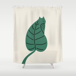 Cat and Plant 27 Shower Curtain