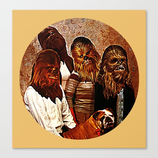 Wookiee Family Portrait | Star Wars Canvas Print
