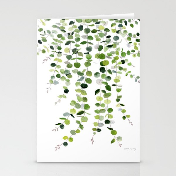 Eucalyptus Watercolor 8 Stationery Cards