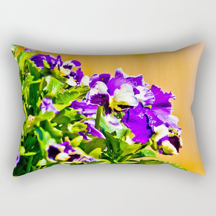 Purple Exposure. Rectangular Pillow