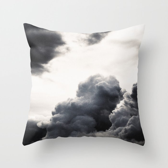 clouds pass by  Throw Pillow