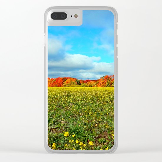 Autumn's Contrasts Clear iPhone Case