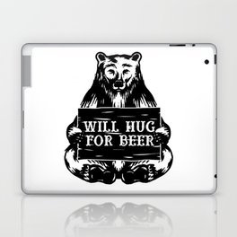 Will Hug For Beer Bear Laptop Skin