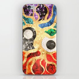 Mosaic Tree of life - Yin Yang iPhone Skin