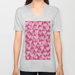 Love On My Mind - soft pink V Neck T Shirt