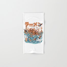 Dark Great Ramen off Kanagawa Hand & Bath Towel