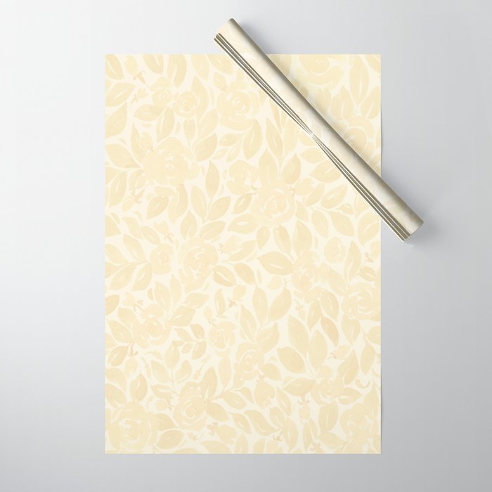 Elegant watercolor floral pattern, Remy Wrapping Paper