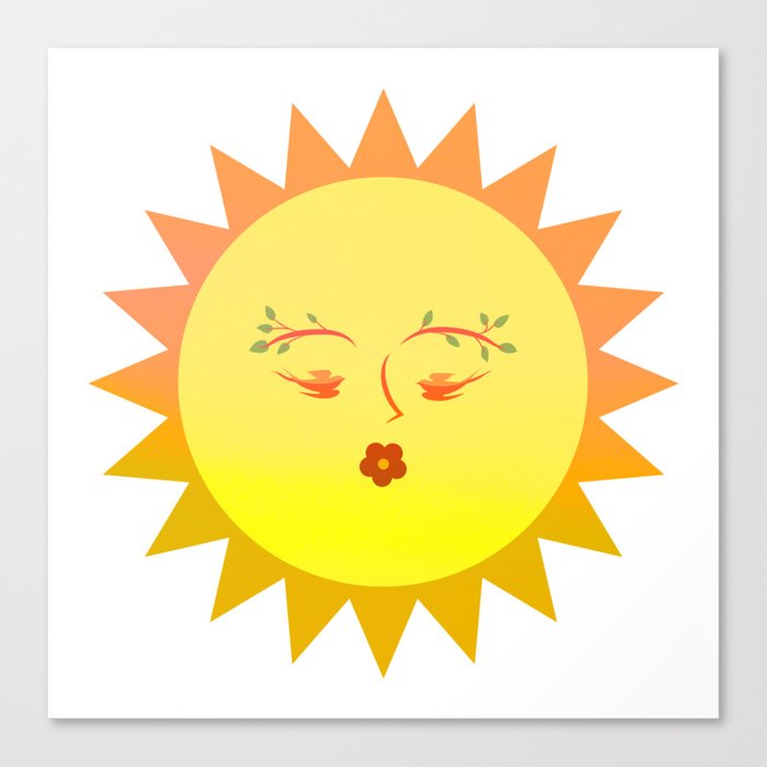 Lovely Sun Canvas Print