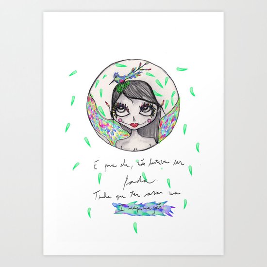 Não bastava ser Fada... Art Print