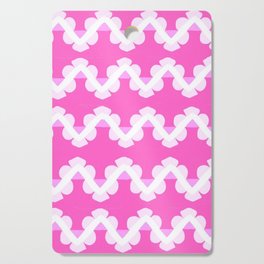Pink with White Lattice Cutting Board