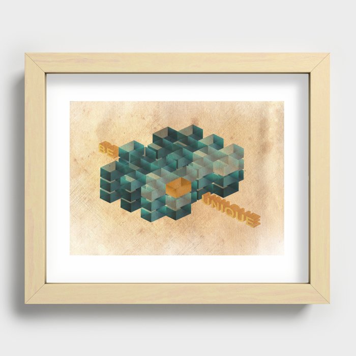 BE UNIQUE Recessed Framed Print