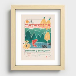 Catskills - Vacationland Of Scenic Splendor Recessed Framed Print