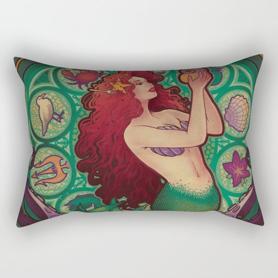 Sous La Mer Rectangular Pillow